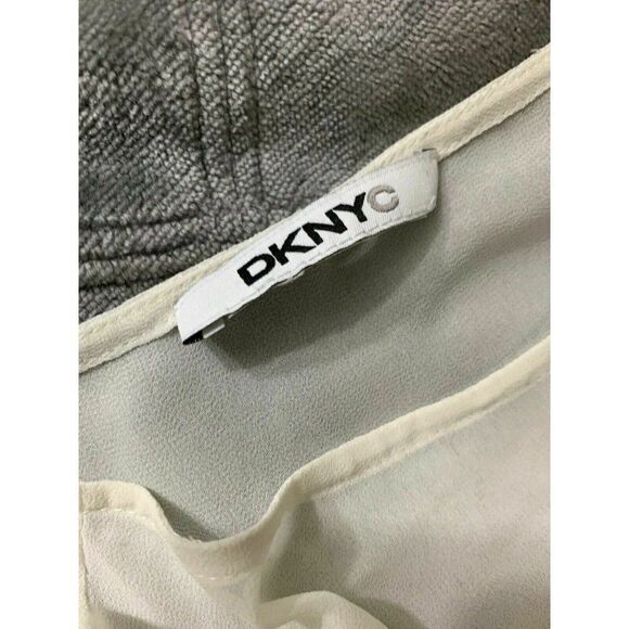 Dknyc New White Gold Sequin Short Sleeve Top - Picture 6 of 6